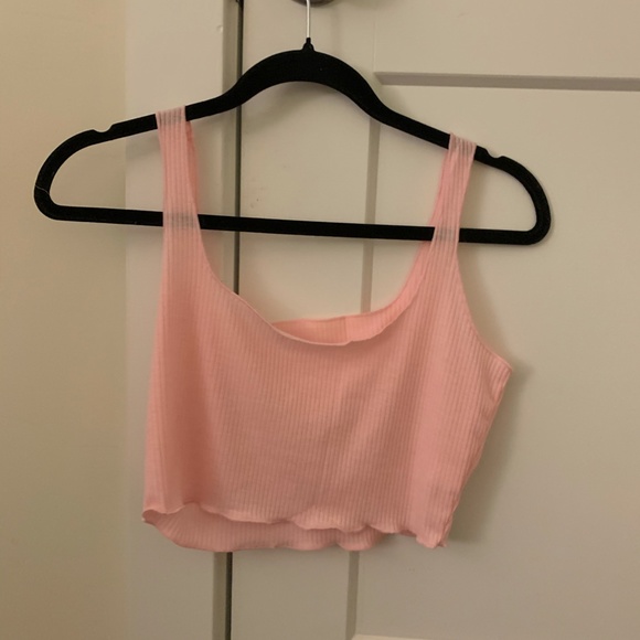 Solid Ribbed Crop Tank Top - Picture 2 of 2